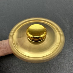 Golden Zinc Alloy Finger Spinner Ergonomic Hand Fidget Durable Metal