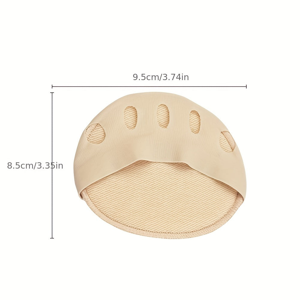 Women's 5-Finger Half Cut Socks Sponge Cushion Invisible Socks