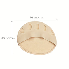 Women's 5-Finger Half Cut Socks Sponge Cushion Invisible Socks