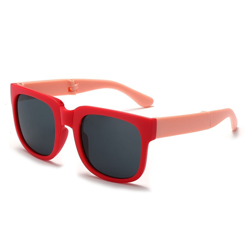 Boy's Folding Cartoon Sunglasses for Outdoor Activities