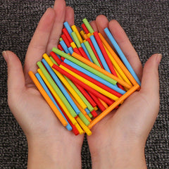 Montessori Math Toys Counting Rods for Babies & Kids Wooden Learning Toys
