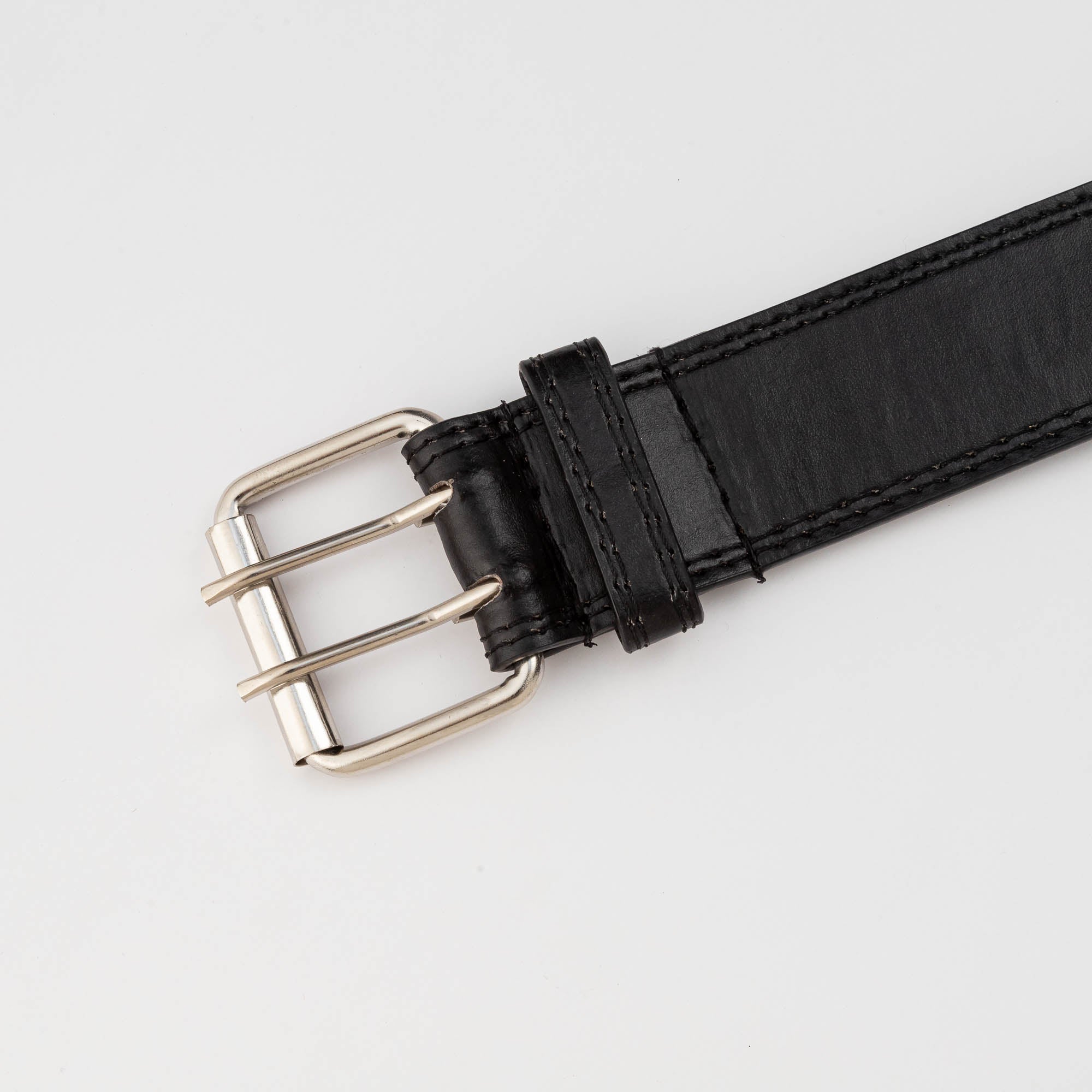 PU Leather Two Hole Adjustable Buckle Belt For Jeans Pants