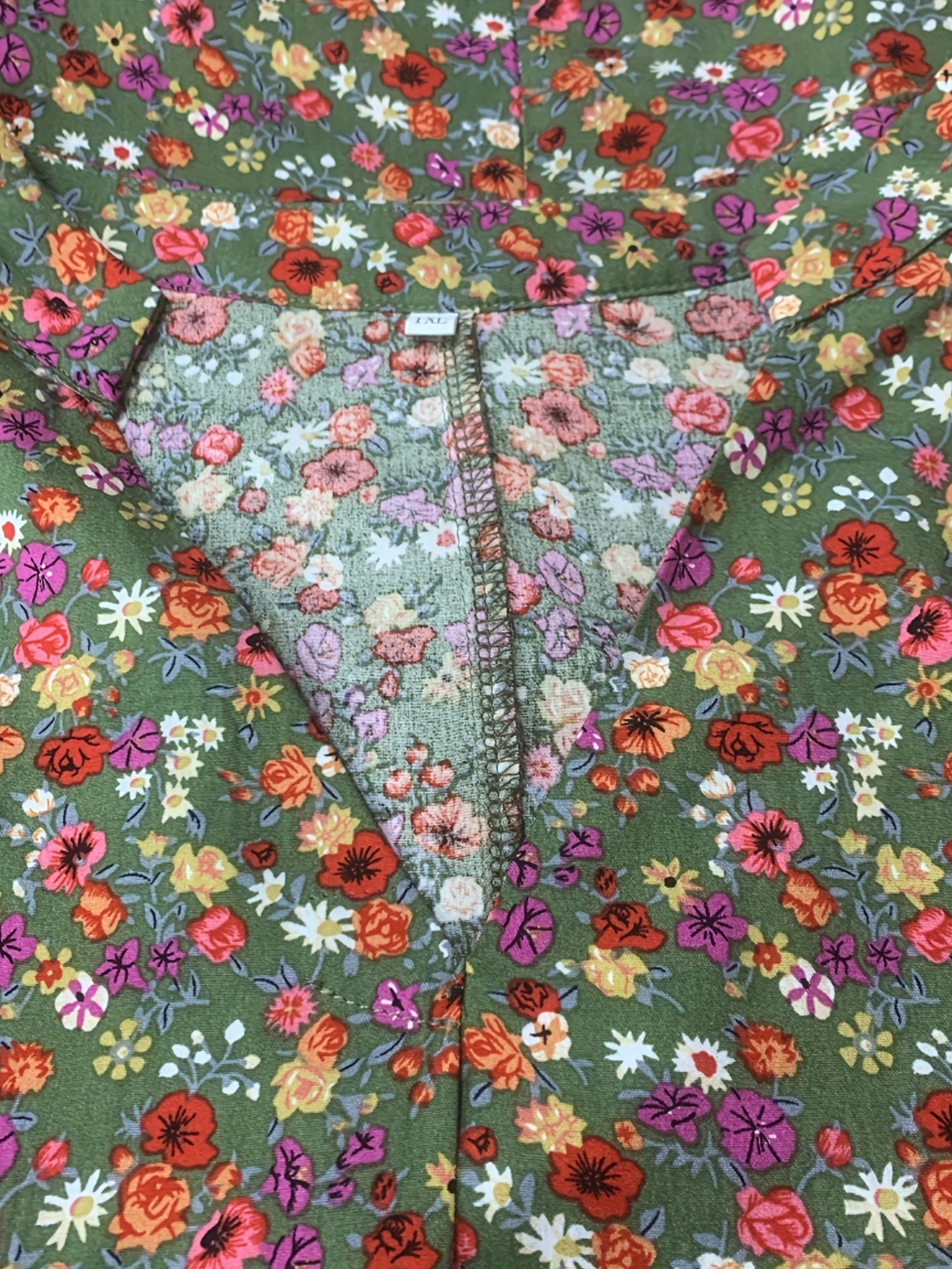  Floral Print Ruffle Trim Summer Dress