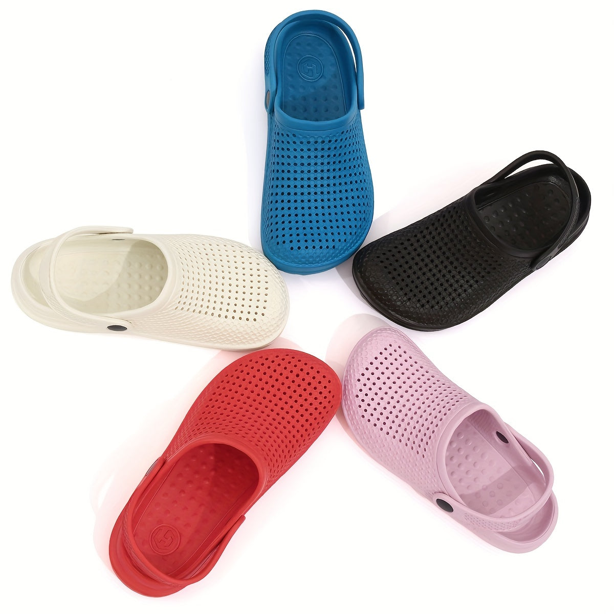 Women's Casual Garden Clogs Hollow Out Closed Toe Slip On Shoes
