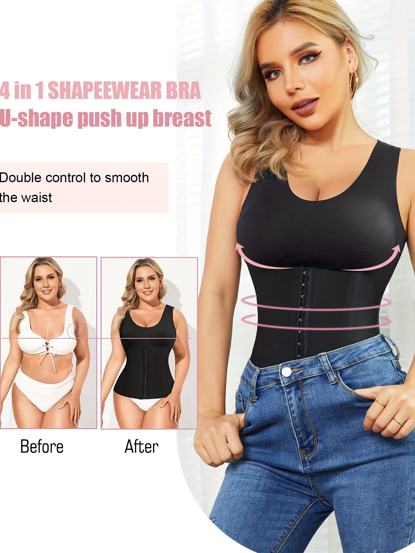 Strapless Corset Bustier Tummy Control Compression Slimming Body Shaper