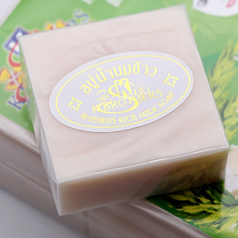Thai Rice Milk Soap Deep Cleansing Moisturizing Acne Fighting Facial Cleanser
