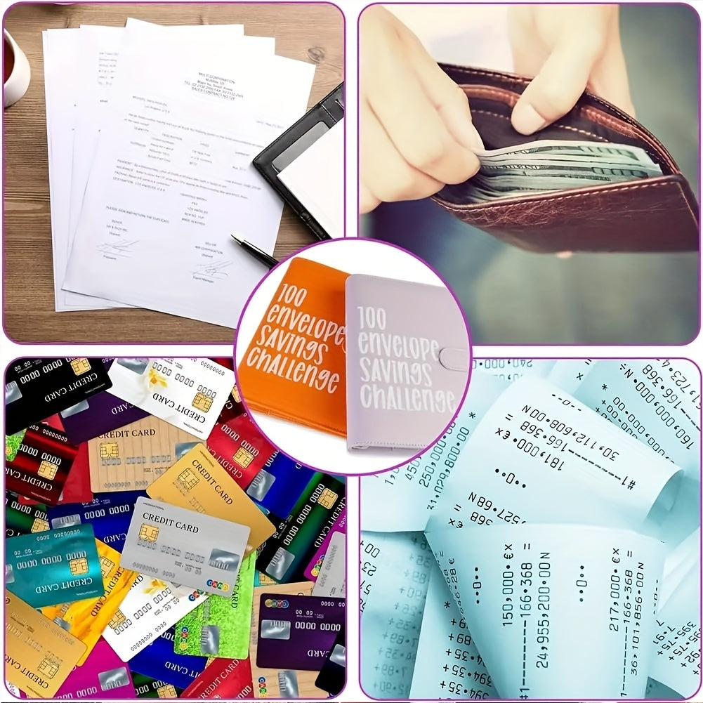 Budget Planner Book with 100 Envelopes Money Saving Challenge Binder