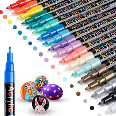 18 Acrylic Pens for DIY Handcraft Easter Decoration