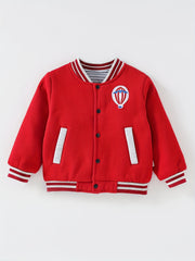 Boys Warm Baseball Jacket Long Sleeve Varsity Jacket