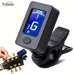 Clip On Digital Electronic Guitar Tuner Bass Ukulele Violin Mandolin Banjo