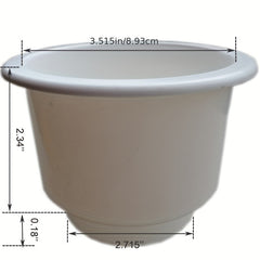 2pcs Marine RV Cup Holder with Drain - Durable Plastic Drink Holder