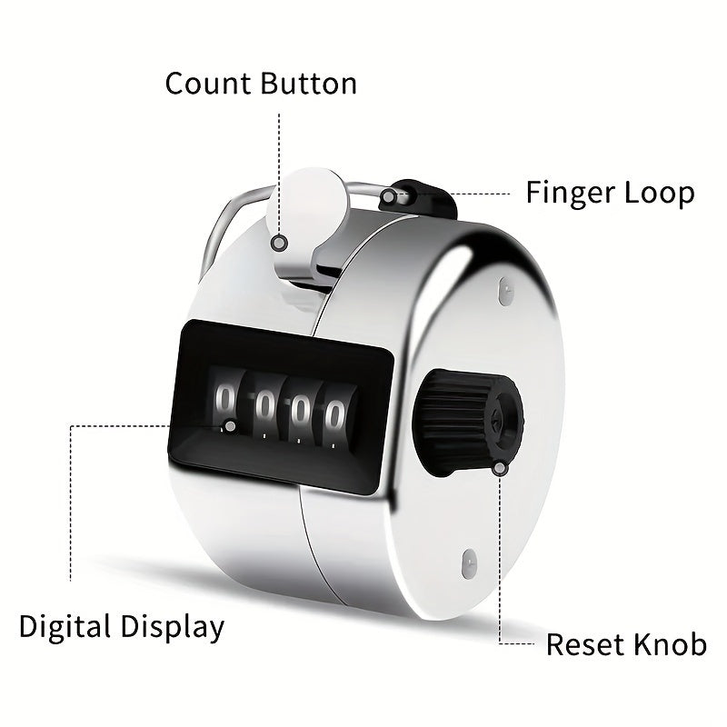 Metal Mechanical Counter Handheld Counter Counting Recorder