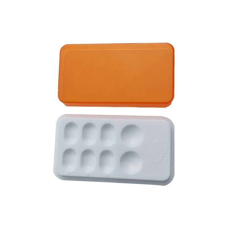 Dental Palette With Cover 8 Slot Dental Resin Palette Resin Shading Box