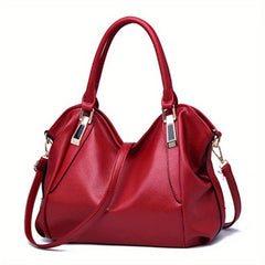 Large Capacity Crossbody Bag Soft PU Leather Satchel Purses