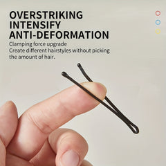 100 Pcs Invisible Metal Hairpin Hair Clip for Side Hair Bang Girls Styling