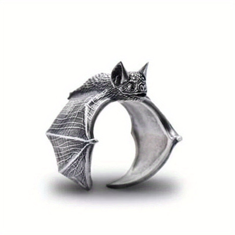 Retro Metal Cold Wind Bat Ring Male Niche Ring Jewelry