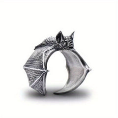 Retro Metal Cold Wind Bat Ring Male Niche Ring Jewelry