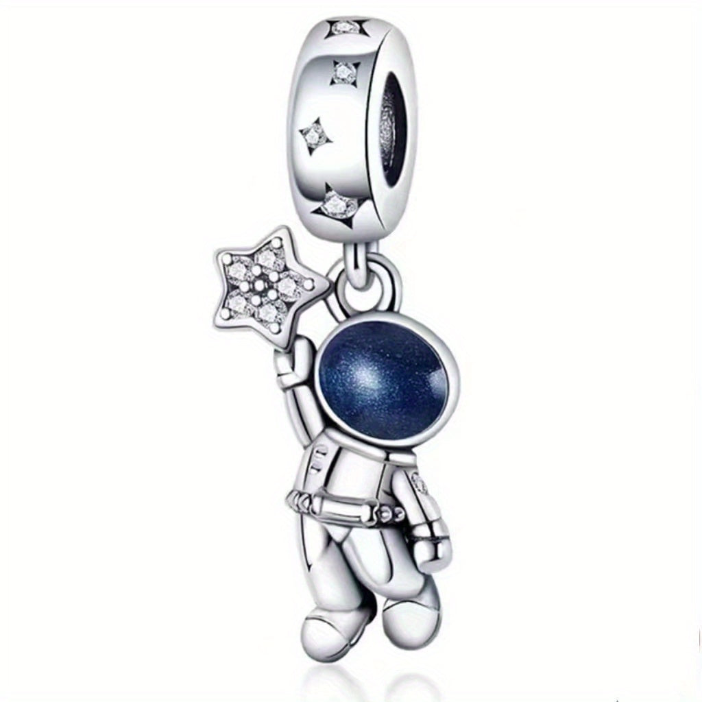925 Silver Chameleon Charm Bead Pendant for DIY Bracelet