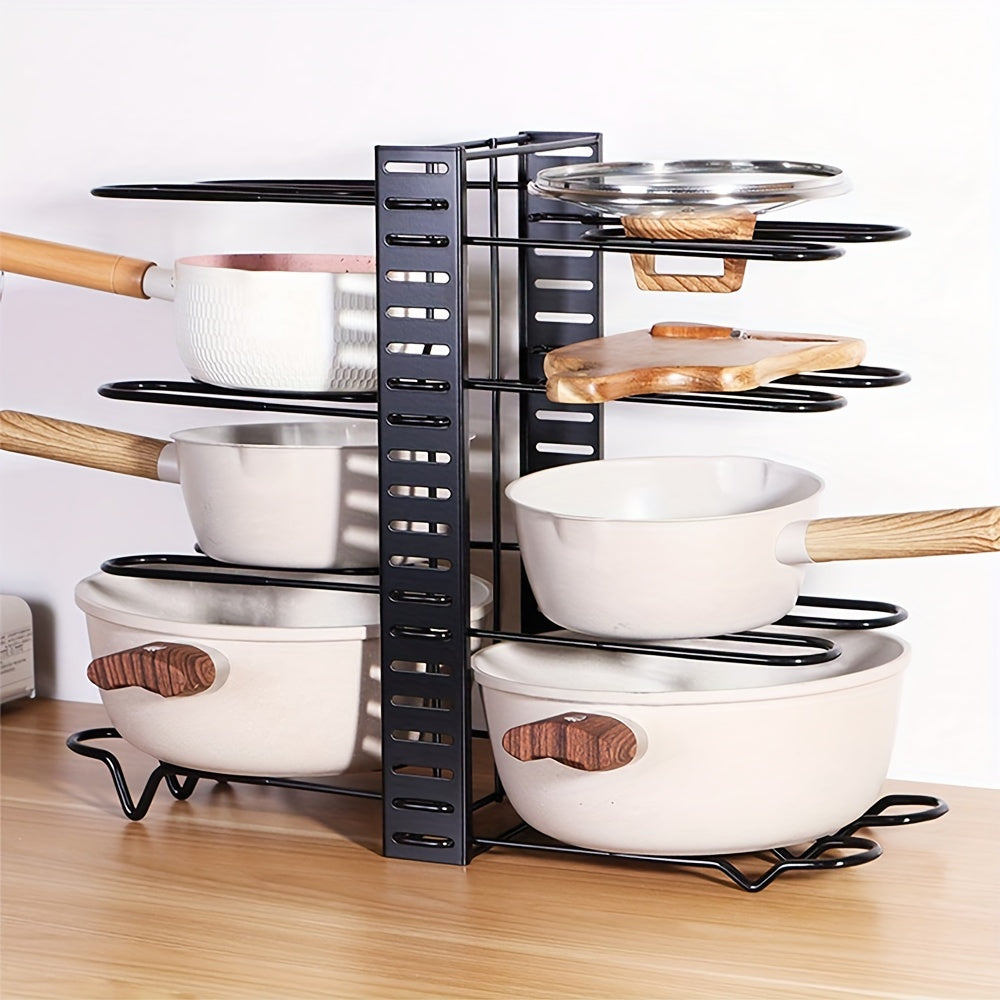 Pot And Pan Organizer For Cabinet 5 layer Storage Racks