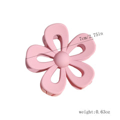 Matte Flower Hair Claw Clip Non Slip Strong Hold Grip Hair Jaw Clip