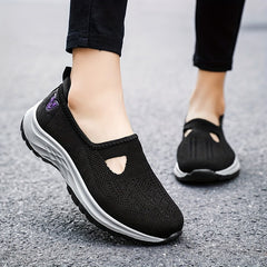 Non-slip Soft Sole Breathable Walking Shoes Slip-On Sporty Sneakers