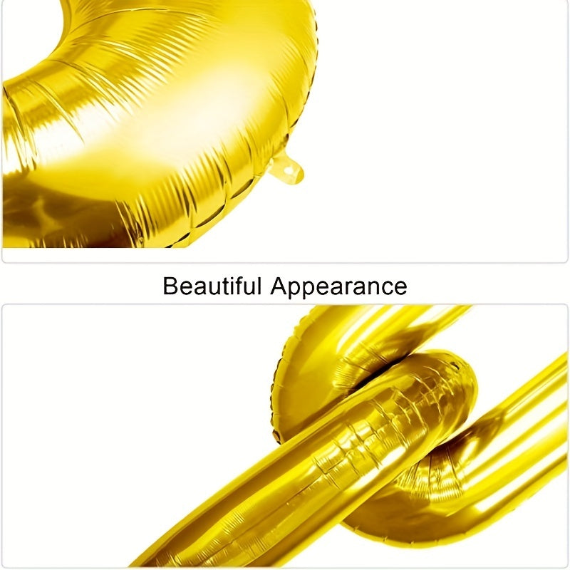5pcs Long 41 Aluminum Foil Chain Balloon for Hip Hop Retro Theme Party