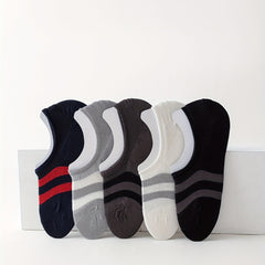 5 Pairs Low Cut Ankle Socks Soft Lightweight Women's Stockings
