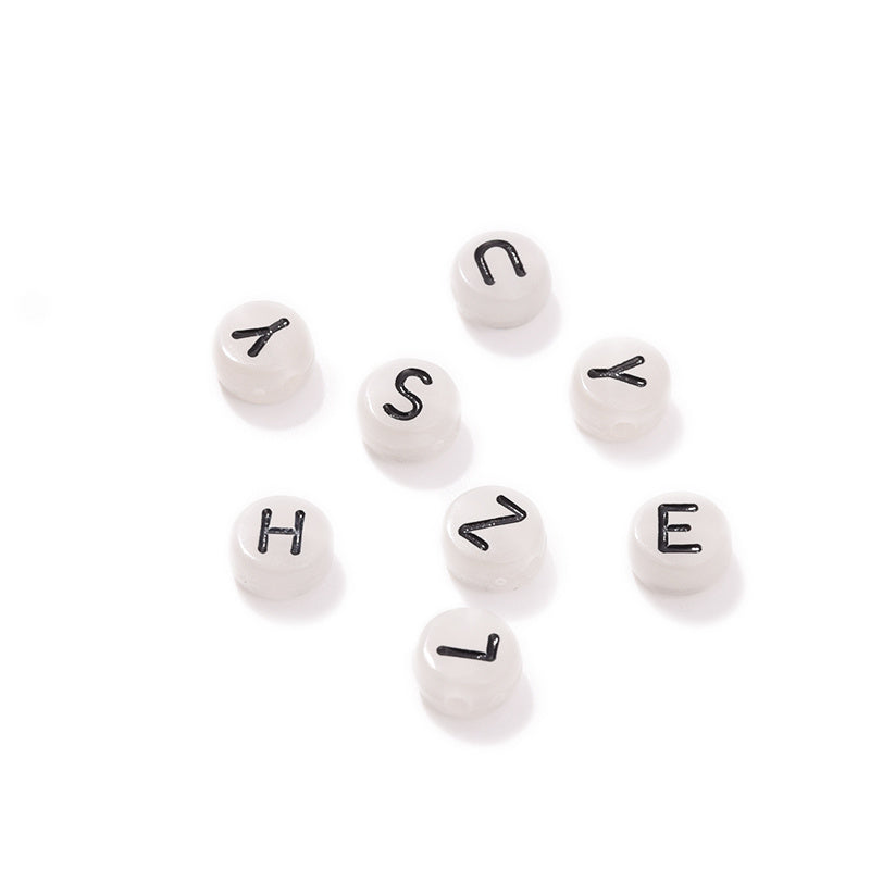 200pcs 7mm Luminous Glow Beads for Bracelet Necklace DIY