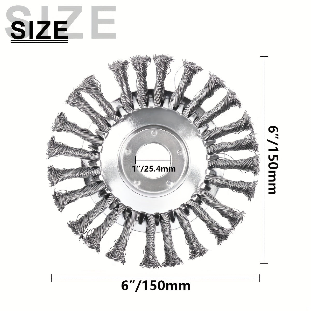Lawn Trimmer Head Steel Wire Wheel Brush Replacement Part