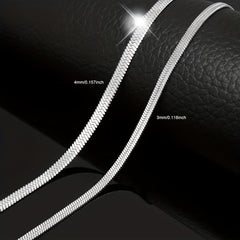 Titanium Steel Smooth Snake Necklace Hip Hop Chain Men's Accessories