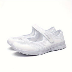 Women's Mesh Walking Shoes Hook And Loop Sneakers
