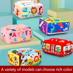 Baby Tissue Box Sensory Toy with Pleated Toys