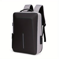 Men's Business Laptop Backpack USB Charging Port Anti-theft Travel Bag