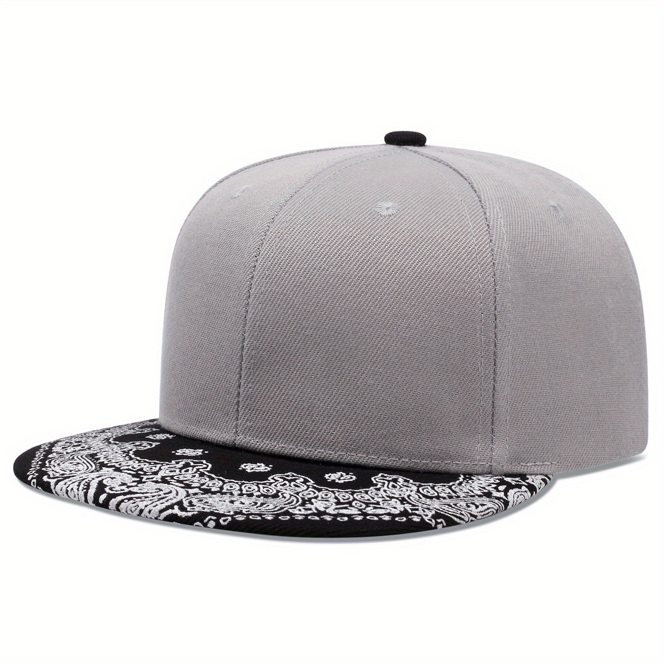 Paisley Print Baseball Cap Hip Hop Block Snapback Hats