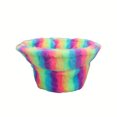 Splicing Iridescence Sunshade Bucket Hat for Men and Women