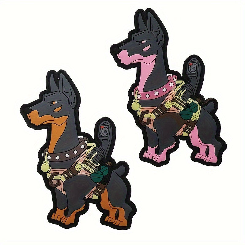 Soldier Dog Embroidered Badge PVC Patch Applique Patch For Bag Jacket Hat