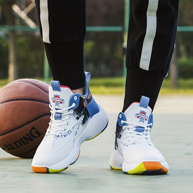 Men's Shock Absorbing Basketball Shoes Non Slip Athletic Shoes