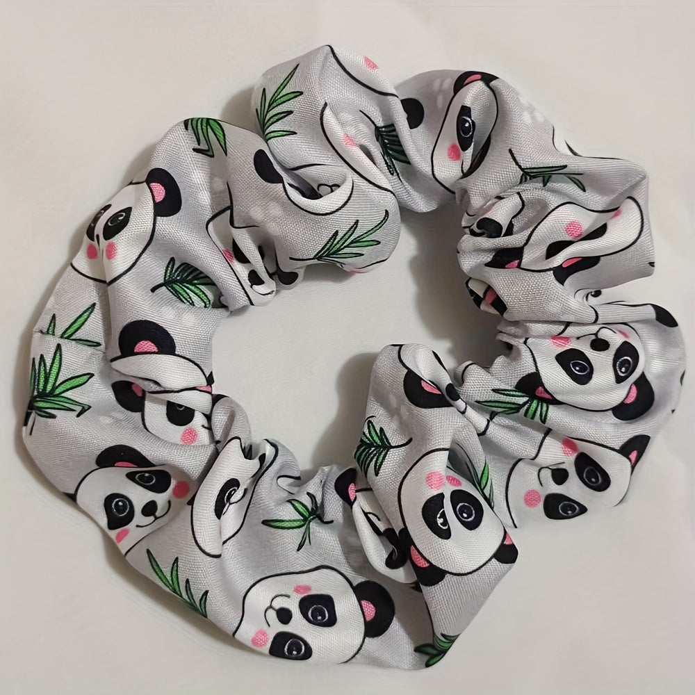 5pcs Large Cartoon Pattern Scrunchie Hair Tie Hair Rope Female Hair Accessories