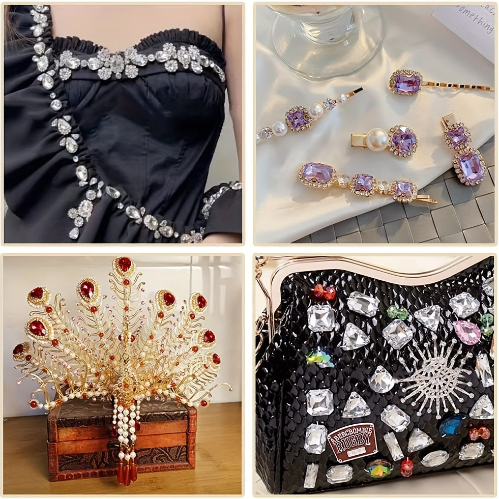 30pcs Tear Drop Rhinestone DIY Accessories Costume Dress Wedding Crafting