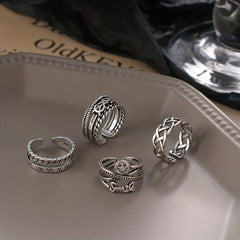 Smile Face Letter Rings For Men Finger Accessories