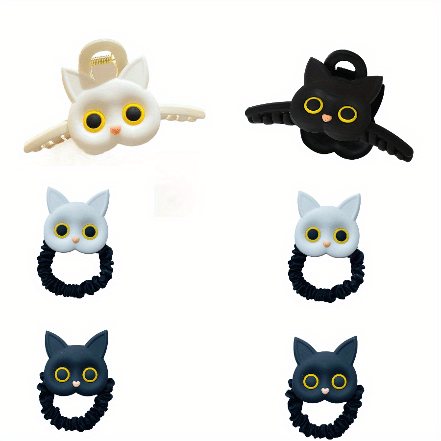 Silicone Cat Hair Claw Hair Clip Female Large Back Head Clip Cartoon Headwear