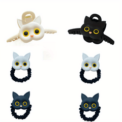 Silicone Cat Hair Claw Hair Clip Female Large Back Head Clip Cartoon Headwear