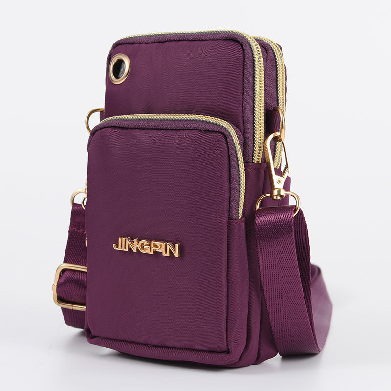 Vertical Crossbody Phone Bag Coin Purse One Shoulder Earphone Bag
