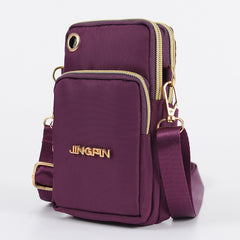 Vertical Crossbody Phone Bag Coin Purse One Shoulder Earphone Bag