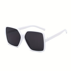 Oversized Square Frame Sunglasses Gradient Lens UV400