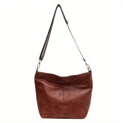 Women's Vintage Tote Shoulder Bag with Wide Strap Lightweight Hobo Bag