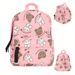 Kids Backpack Cartoon Rabbit Bear School Bag