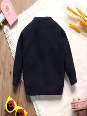 Baby Boys Long Sleeves Crew Neck Knit Sweaters Pullovers For Spring Autumn