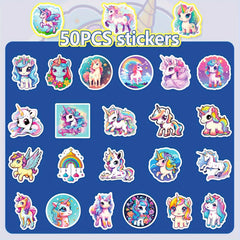 50pcs Cartoon Stickers For Luggage Guitar Skateboard Mobile Waterproof Stickers