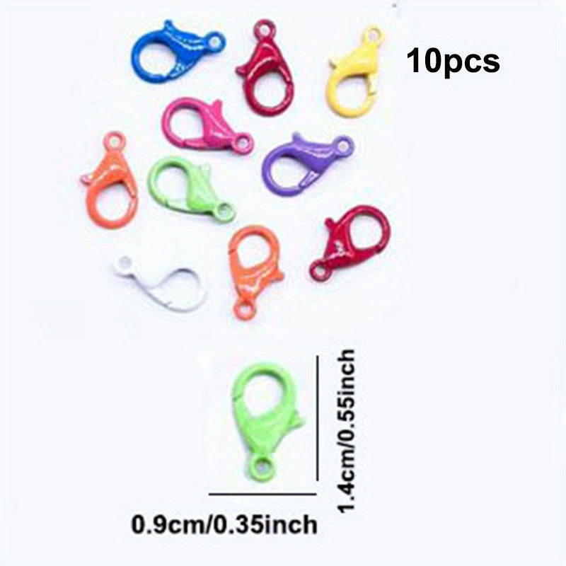 Mixed Alloy Open Ring Lobster Clasp Hook Ball Chain Jewelry Making DIY Finding
